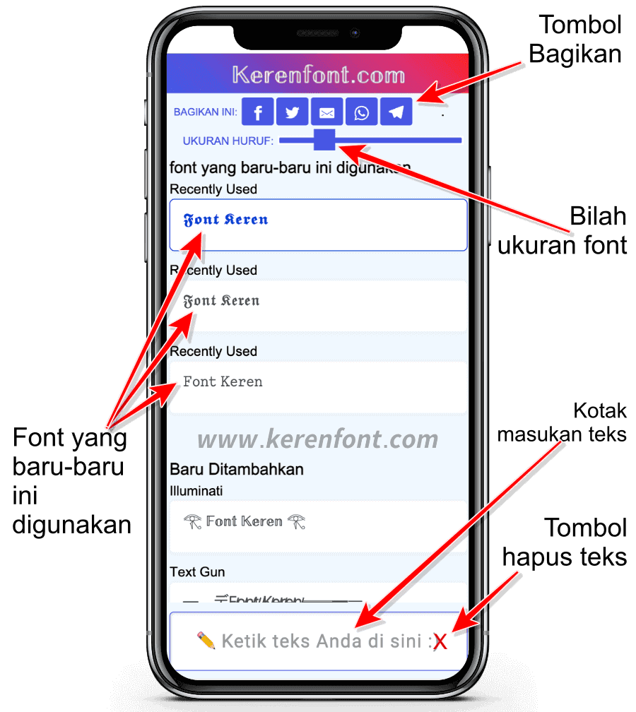cara-menggunakan-font-keren